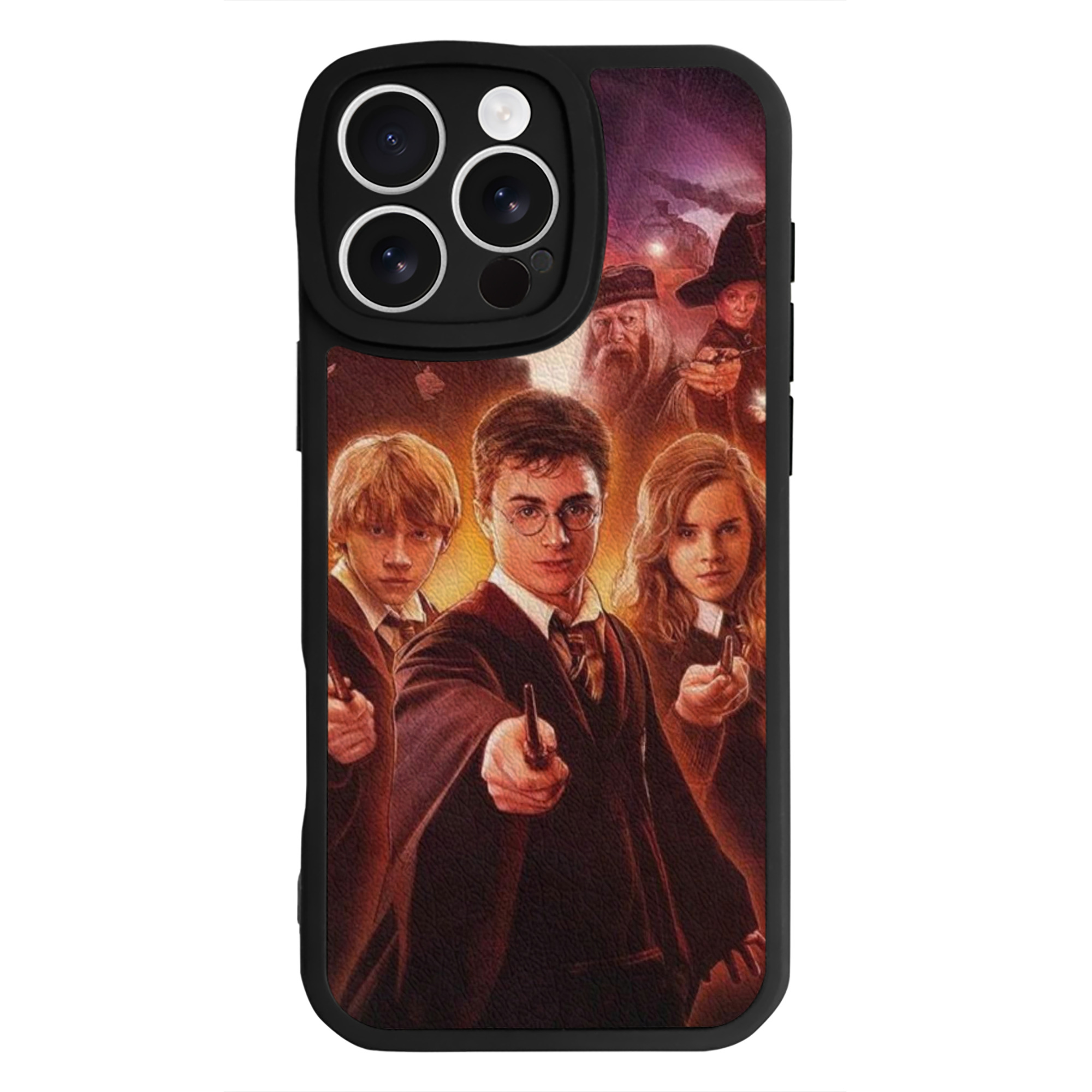 （画像用） Harry Potter ハリー・ポッターシリーズ 【iPhone 16シリーズ対応】シリコンスマホケース（レザー調） 材質：シリコン